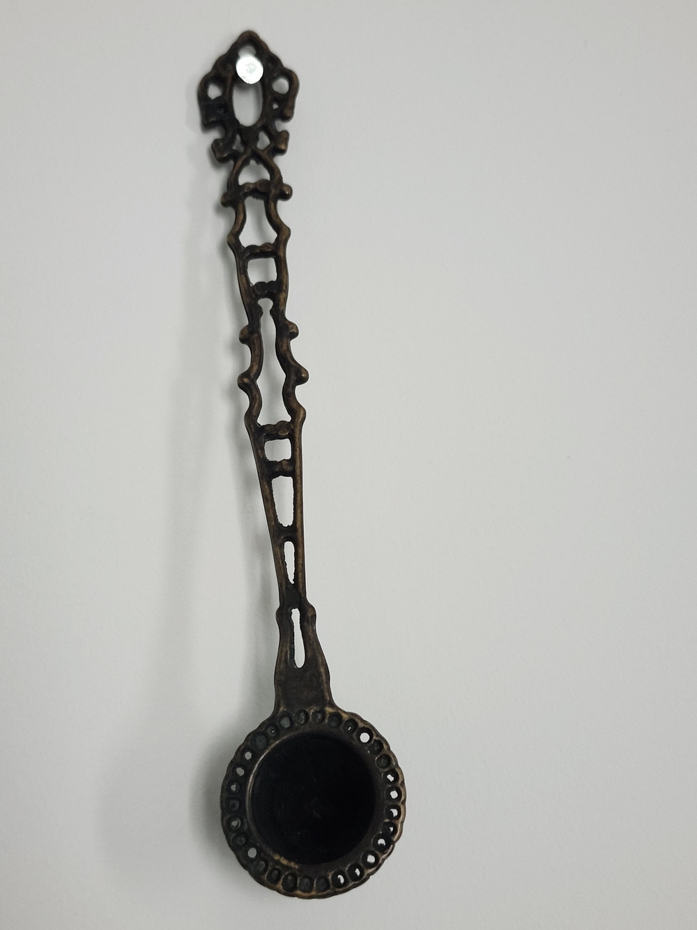 Antique Decorative Authentic Brass Cone Candel Snuffer Whimsical Romantic